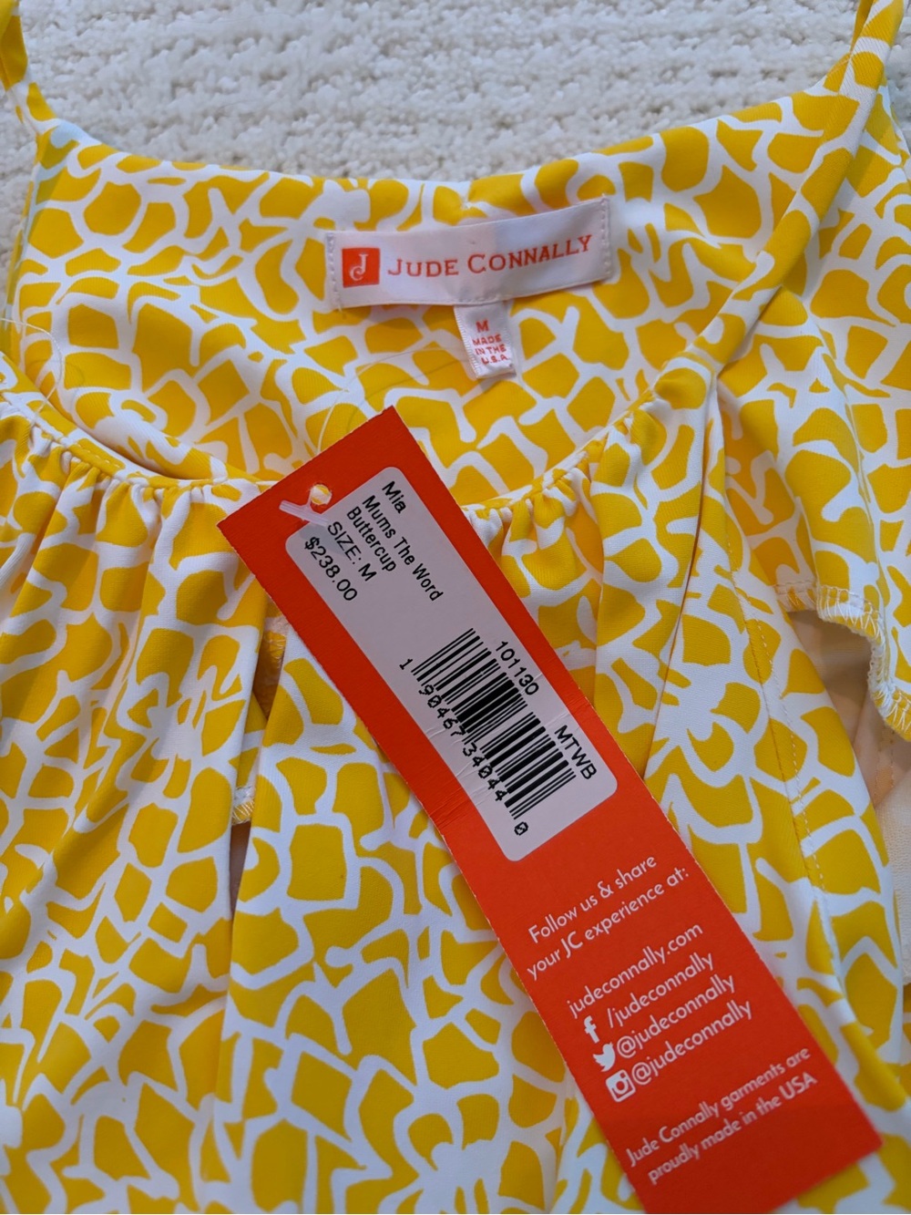 Jude Connally Yellow and White Mia Mums The Word Buttercup Maxi Dress NWT Medium